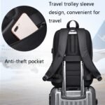 BANGE BG-1921 External USB Port 15.6-inch Laptop Backpacks (Blue) - Image 6