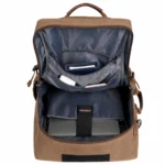 WITZMAN B2021 Travel hiking Duffel Canvas Rucksack Vintage Duffel Bag (Brown) - Image 4