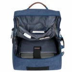 WITZMAN B2021 Travel hiking Duffel Canvas Rucksack Vintage Duffel Bag (Blue) - Image 4