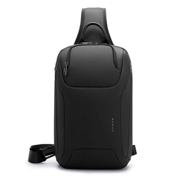 BANGE BG-8031 Men Chest Bag Business Duty Large Capacity Shoulder Crossbody Bag (Black)