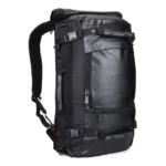 WITZMAN B2023 PU Leather Travel Hiking Rucksack Casual Water Resistant Daypack (Black)