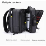 ARCTIC HUNTER B00350 Multifunctional Business Travel Backpacks (Black) - Image 2