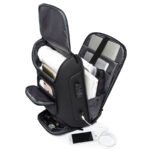 BANGE BG-7216plus Anti-theft Waterproof Business Travel 15.6 Inch Laptop Backpacks(Gray) - Image 3