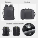 ARCTIC HUNTER B00350 Multifunctional Business Travel Backpacks (Black) - Image 4