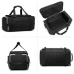 OZUKO 9641 45L Fashion Designer Weekender Duffel Bag Business Travel Luggage(Black) - Image 2