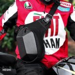 HESHI Anti-Theft Rain Cover Motorcycle Bag-010(Black)