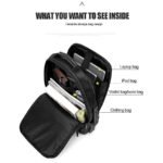 Arctic Hunter 1500346 Business Office Laptop Travel USB Port Backpacks(Black) - Image 2