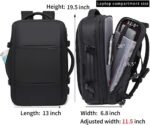 Bange BG-1908D 45L Expandable Business Travel Backpacks (Black) - Image 5
