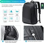 BANGE BG-22005 Premium Quality Business & Travel Waterproof Backpacks (Black) - Image 5