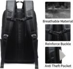 BANGE BG-22005 Premium Quality Business & Travel Waterproof Backpacks (Black) - Image 7