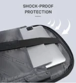 BANGE BG-2575 Anti Theft USB Charging Laptop Bag Waterproof Travel Bag (Grey) - Image 4