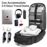 BANGE BG-7277 Large Capacity Business Travel Backpacks (Black) - Image 4