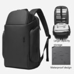 BANGE BG-7277 Large Capacity Business Travel Backpacks (Grey) - Image 5