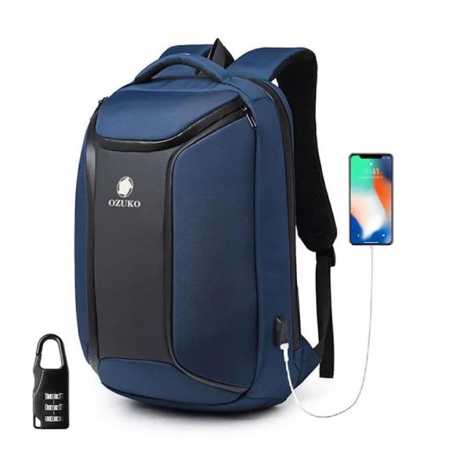 BOmoryFdghQUeiUqF4bqvtpkP47MnI0CBw84UZpm Ozuko 9318 USB Port Laptop and Travel Backpacks(Blue) - Image 1