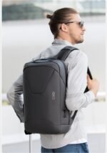 Bange BG-22188 Premium Quality Anti Theft Business Backpacks(Grey) - Image 3