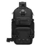 OZUKO 9585 Crossbody Shoulder Sling Chest Sports Tactical Waterproof Bag(Black) - Image 2