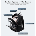 Arctic Hunter B00808 5 Zipper Compartments 20L Laptop Water-repellent Anti-theft Office Travel Bag(Beige) - Image 3