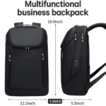 Bange BG-2517 USB Charging 15.6 Inch Laptop Business Travel Backpacks (Grey) - Image 7