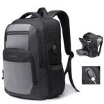 BANGE BG-1922 External USB Port 15.6-inch Laptop Backpacks(Grey)