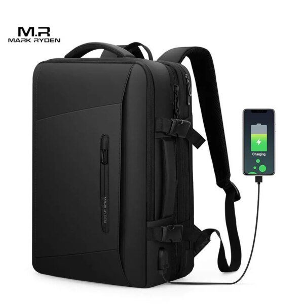 Mark Ryden MR9299KR_00 Expandable 17" Laptop Business Travel Backpacks(Black)