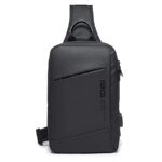 BANGE BG-22002 Crossbody Shoulder USB Port Bag(Black)