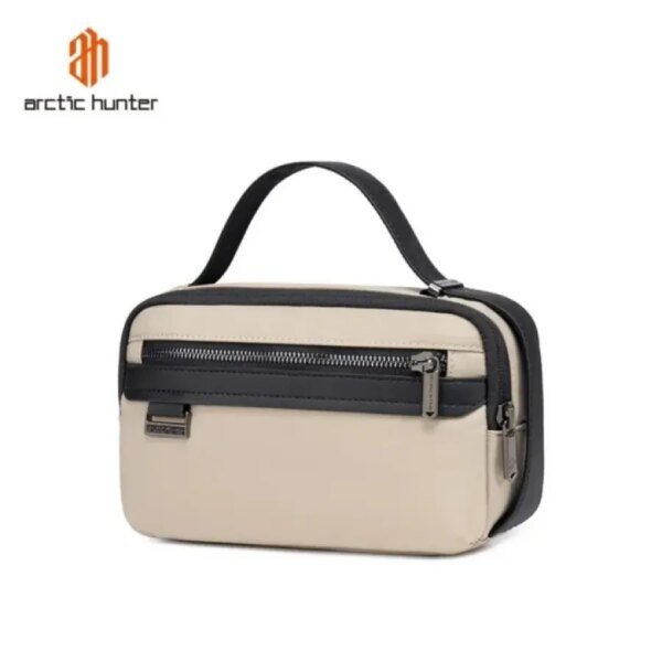 Arctic Hunter KB00843 Nylon Leather Travel Pouch hand Clutch Bag(Khaki)