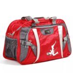 QIWAY Large Capacity Light Weight Waterproof & Washable Travel Duffel Bag-F09(Red)