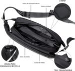 Arctic Hunter YB00029 Waterproof Crossbody Sling Chest Bag-(Black) - Image 3