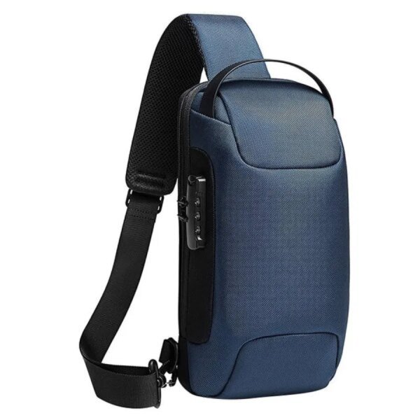 BANGE BG-22085 Anti-Theft Crossbody Shoulder Bag(Blue)