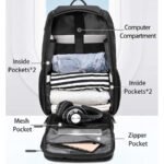 Arctic Hunter B00461 Multifunctional Waterproof Anti-Theft 15.6 inch Laptop Business Travel Backpacks(Black) - Image 3