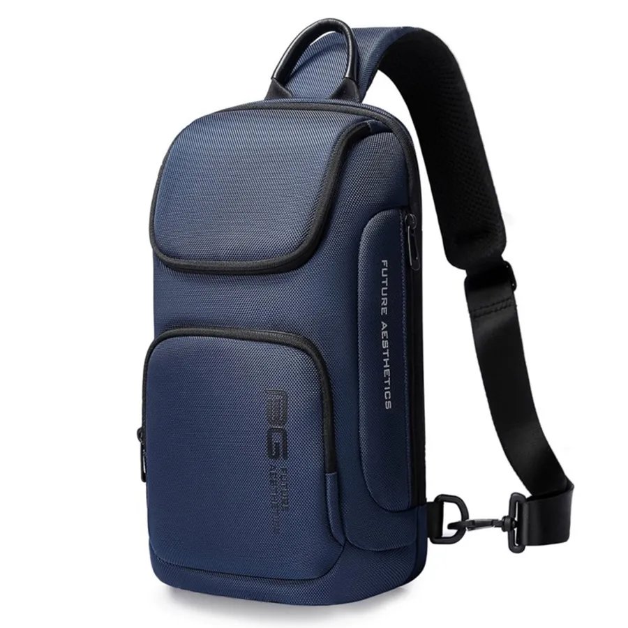 Pz1CxEBnps7ynASIY5G9ejI8iD3Ysf21IK8ia1zwjpegwidth900height900 BANGE BG-7565 Anti-Theft Crossbody Shoulder Sling Bag(Blue) - Image 1