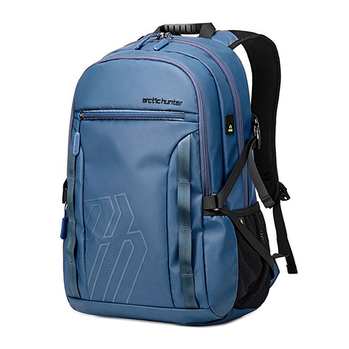 QmvOHwzOaqKG8cZ31bmn56epckFYxjhFyUiXYcAl Arctic Hunter B00381 Invisible Anti Theft Laptop Travel Business Backpacks(Blue) - Image 1