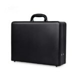 WGENER GONGZ Luxury Laptop Case Fashion Suitcases Password Cash Case Document Bag-05(Black) - Image 2