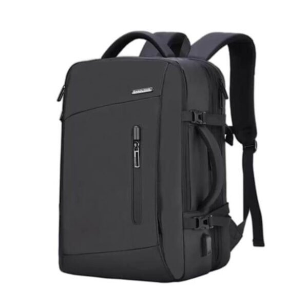 Shaolong 2020-1# 19" Premium Quality Business Travel Laptop Expandable Backpacks(Black)