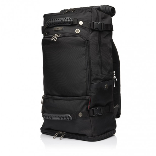 WITZMAN A2021-3 Travel Duffel Hiking Carry On Vintage Rucksack Backpacks(Black)