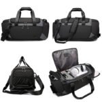 BANGE BG-2378 Travel Duffel Gym Sports Bag (Grey) - Image 3
