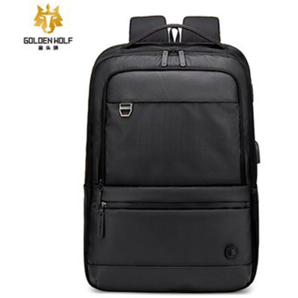 Golden Wolf GB00402 Water Resistant Laptop And Travel Backpacks(Black)