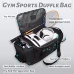 BANGE BG-2378 Travel Duffel Gym Sports Bag (Grey) - Image 4