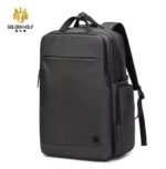 Golden Wolf GB00397 Business Travel with Lock Anti-theft 17.3-inch Laptop Water-resistant with USB Port Backpacks(Grey)