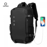 Ozuko 9388 Multifunctional Laptop Sports Travel Backpacks(Black) - Image 2