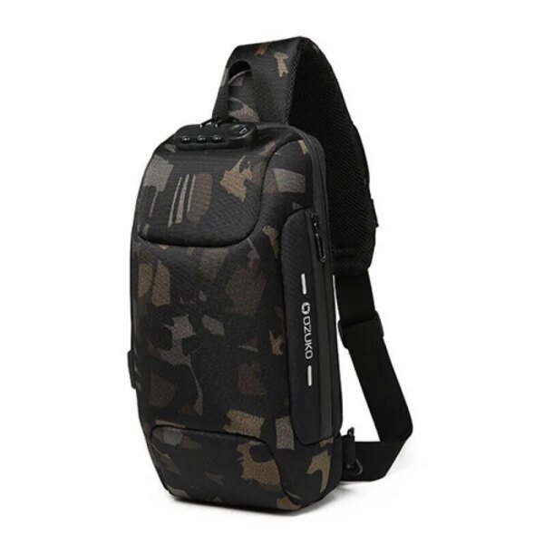 Ozuko 9223L Anti-Theft Crossbody Shoulder Bag(Camouflage)