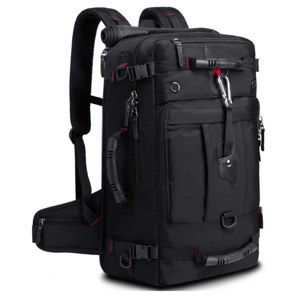 Bange 50L Hiking & Travel Multi-functional Waterproof Backpacks-2070D(Black)