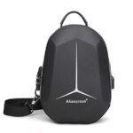 Aliencross Anti-theft Crossbody Shoulder Messenger Chest Waterproof Bag-1816(Black)