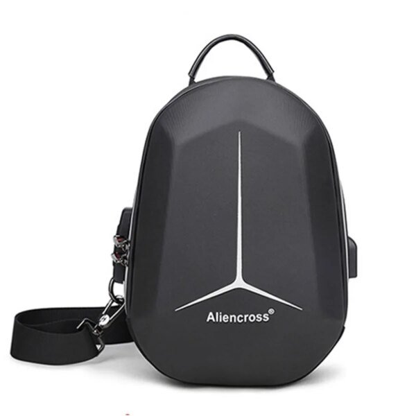 Aliencross Anti-theft Crossbody Shoulder Messenger Chest Waterproof Bag-1816(Black)
