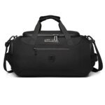 OZUKO 9651 Weekender Travel Duffle Multi-functional with Shoe Compartment Bag(Black)