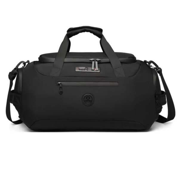 OZUKO 9651 Weekender Travel Duffle Multi-functional with Shoe Compartment Bag(Black)