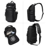OZUKO 9680 Tactical Style EDC Sling Bag(Black) - Image 3