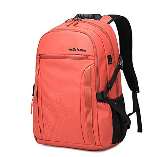 itWoZF5cgTMWkDZ3U5pEoOEgt7KJ50P95uhwQ6jc Arctic Hunter B00381 Invisible Anti Theft Laptop Travel Business Backpacks(Orange) - Image 1