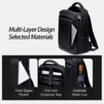 Arctic Hunter B00478 Laptop & Travel Backpacks (Blue) - Image 2