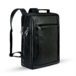 Leather Business Smart & Stylish 3 in 1 Backpacks-01(Black)